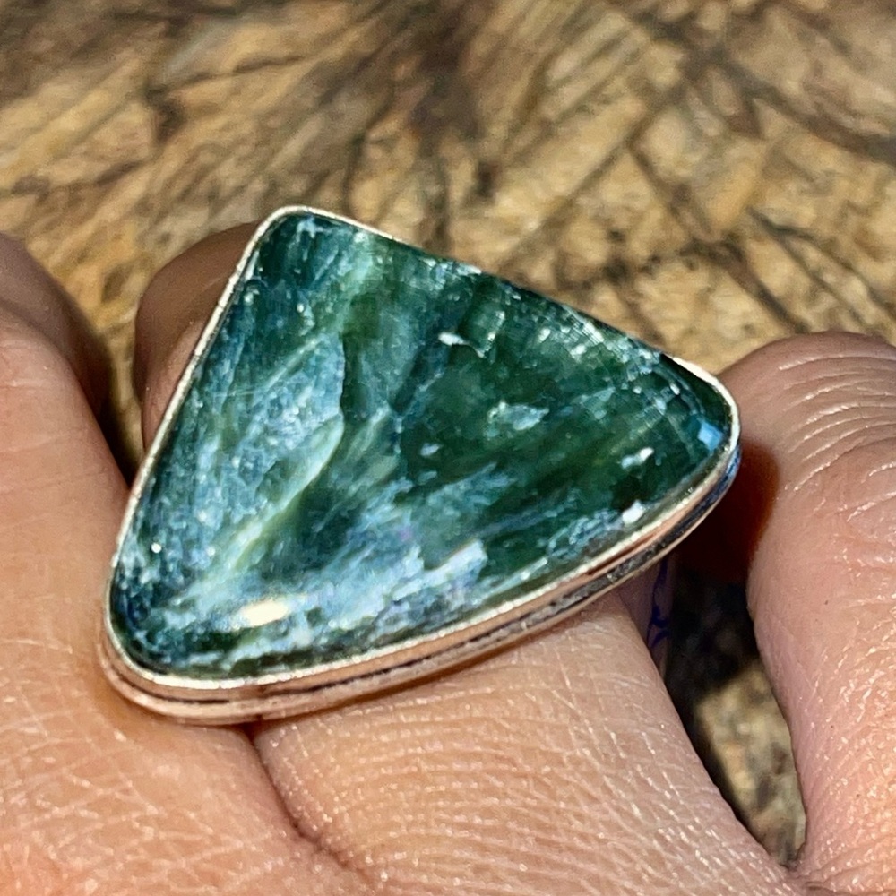 Seraphinite Ring 8 1/4